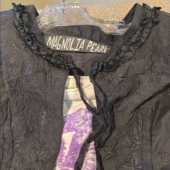 Magnolia Pearl Jackets & Blazers - Magnolia Pearl Charcoal Embroidered Jacket DO NOT BUY YET
